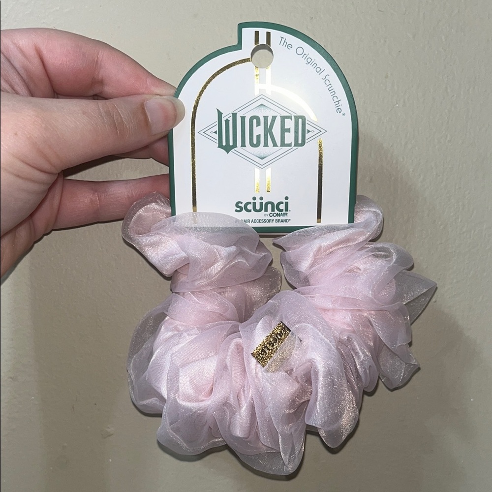 Wicked (Glinda) Light Pink Hair Scrunchie